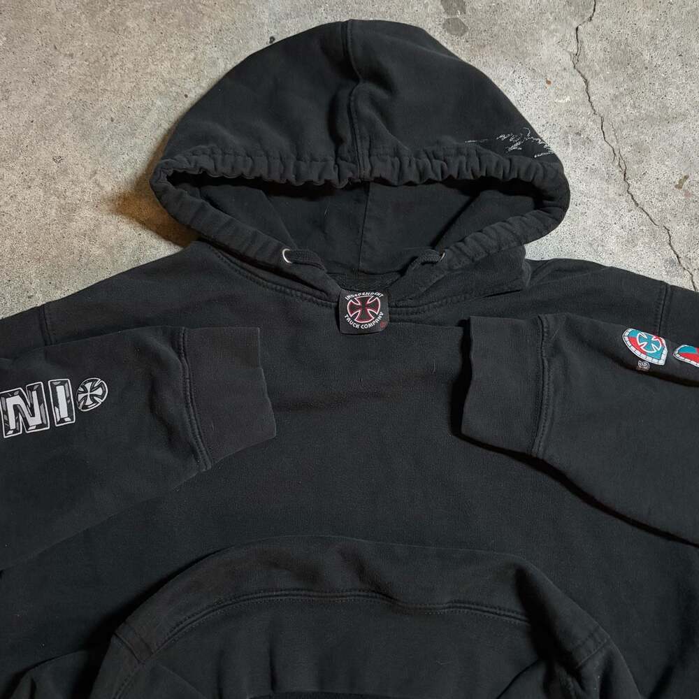 Independent Truck Company Black Full Zip Hoodie with Shield Logo